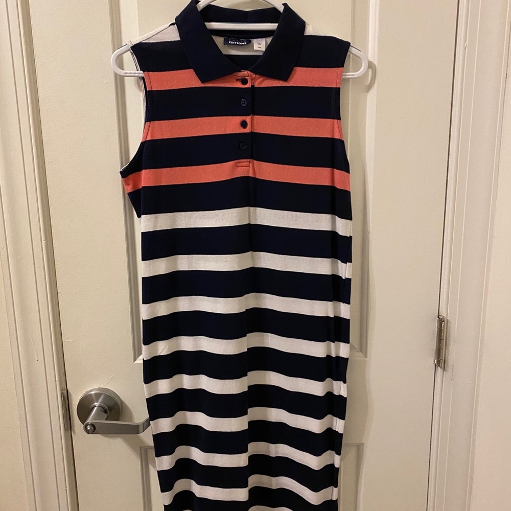 Striped collared dress